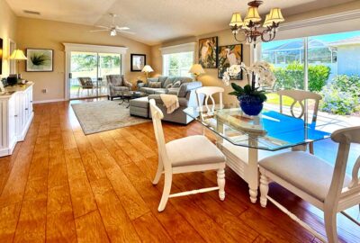 Light and Bright, courtyard villa, Interior Design - in the Villages of Florida.