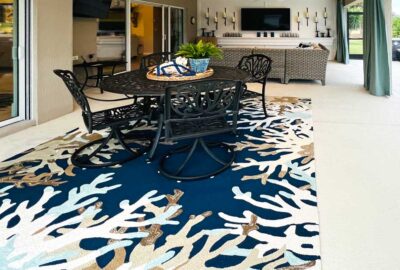 After of the dining area, lanai of a Lily Model, Interior Design - in the Villages of Florida.