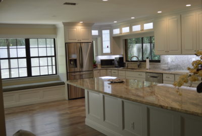 Kitchen with Granite Island and lots of Light