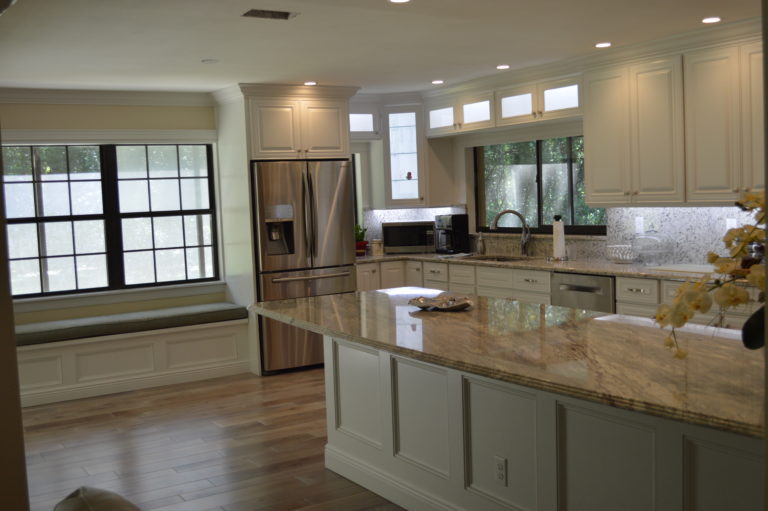 Kitchen with Granite Island and lots of Light