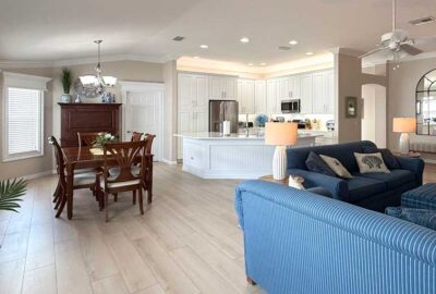 Fresh, Bright and Inviting, Arlington model, Home Décor by Ruth Dyer - in the Villages of Florida.