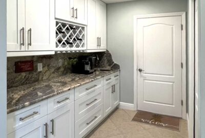 Washer and Dryer originally occupied this space, Finishing Touch - by Ruth Dyer.