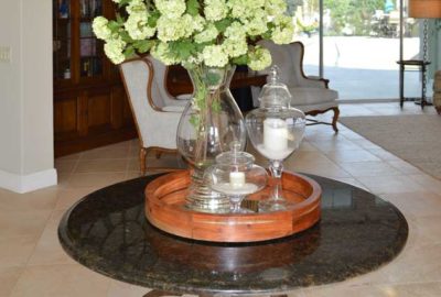 After, Entry way table - simple but so inviting.