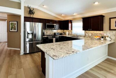 Charlotte model - After, close-up of the Kitchen, Interior Design - in the Villages of Florida.