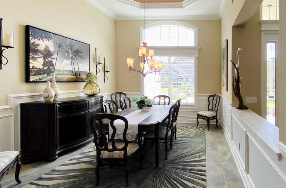 St. Charles Dining Room - Interior Design - in the Villages of Florida.