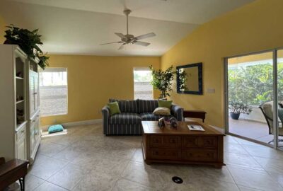 After, reflects the homeowners personality, Gardenia model, living room, in the Villages of Florida.