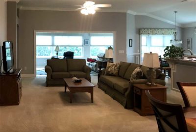Before, Lantana Living Room - Interior Design - in the Villages of Florida.
