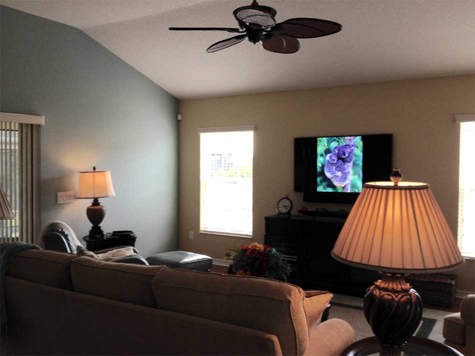 Before, living-room, Gardenia Model, Interior Design - in the Villages of Florida.
