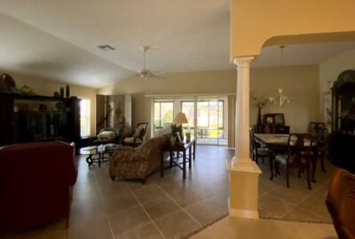 Before of the Gardenia living room, Home Décor by Ruth Dyer - in the Villages of Florida.