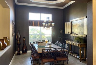 Before picture, very dark - Interior Design - in the Villages of Florida.
