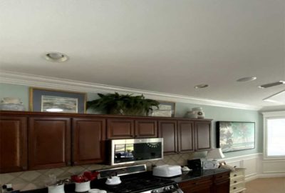 Before Image of Bridgeport Model with dark Cabinetry - Interior Design - in the Villages of Florida.