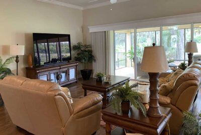 Before, the Room looked Closed, Laurel Oak Model, Home Décor by Ruth Dyer, in the Villages of Florida.