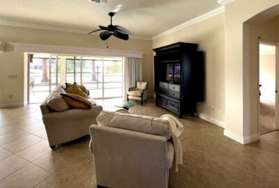 Before Image, Lantana model, Living Room, Interior Design - in the Villages of Florida.