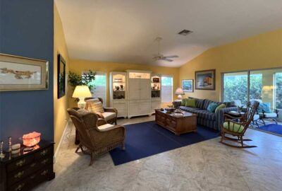 Before Image, Gardenia model, living room, Home Décor by Ruth Dyer - in the Villages of Florida.
