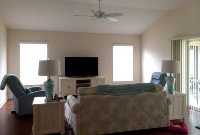 Gardenia Living room on first consult, Home Décor by Ruth Dyer - in the Villages of Florida.