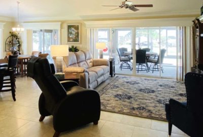 After Image of Lantana model Living room - Interior Design - Villages of Florida.