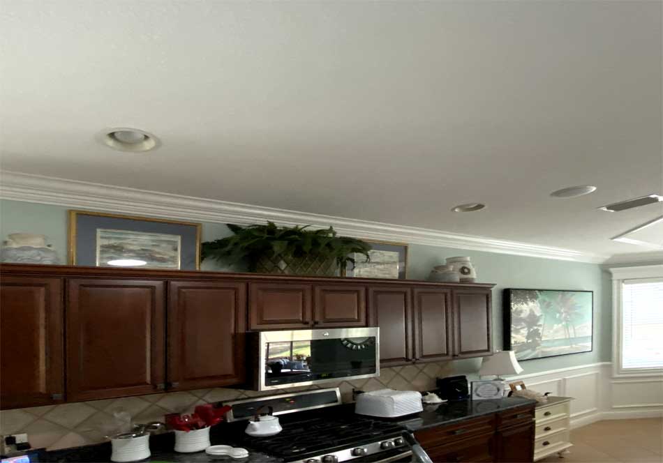 Before Image of Bridgeport model with dark Cabinetry - Interior Design - in the Villages of Florida.