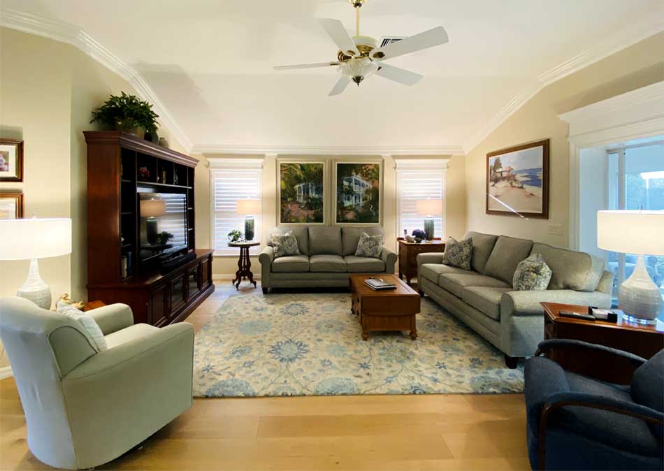 After Image of Gardenia model Living room - New Lighter Look.