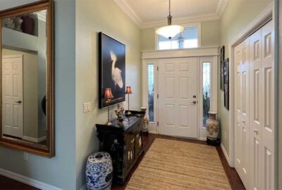 Mandevilla Model foyer looks abundant and rich, Interior Design - Home Décor by Ruth Dyer.
