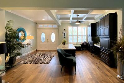 Picture of the office and foyer - Interior Design - in the Villages of Florida.