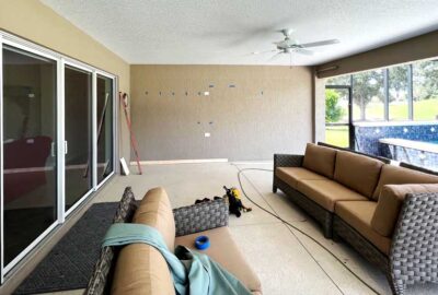 Before of the open lanai, Interior Design - by Ruth Dyer.