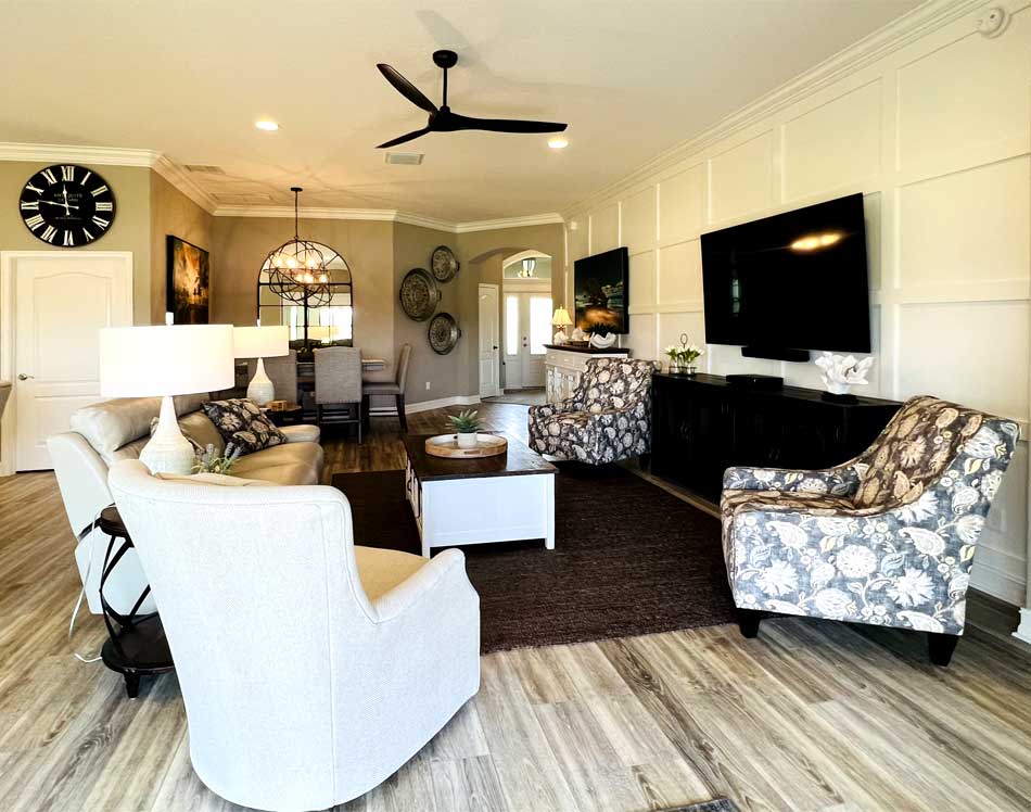 Board and Batten wall - Interior Design - in the Villages of Florida.