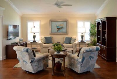 After image is Light Bright and Airy, Gardenia model living room