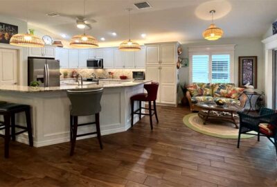 Lantana Model, kitchen, After is bright, light and big, Home Décor by Ruth Dyer - in the Villages of Florida.