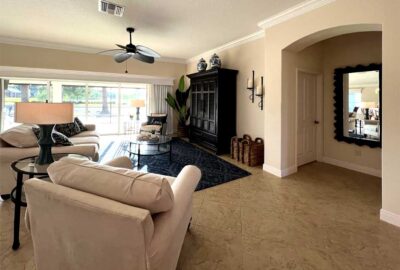 After Image of Lantana model - Living Room, inviting and island elegant.