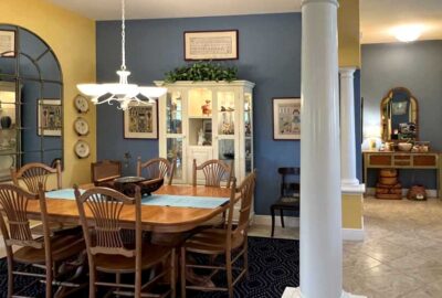 After, looks refreshed, balanced and personal. Living Room, Home Décor by Ruth Dyer - in the Villages of Florida.