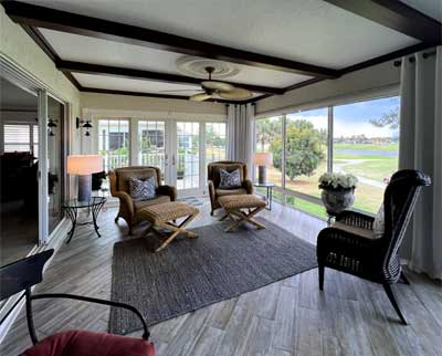 Inviting and Stylish with Wicker , Interior Design - in the Villages of Florida.