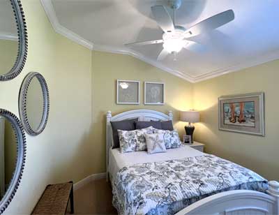 A Welcoming Space, guest bedroom of a Gardenia model, Interior Design - in the Villages of Florida.
