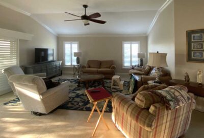 Before of Simply Southern Space, living room of a Gardenia model.