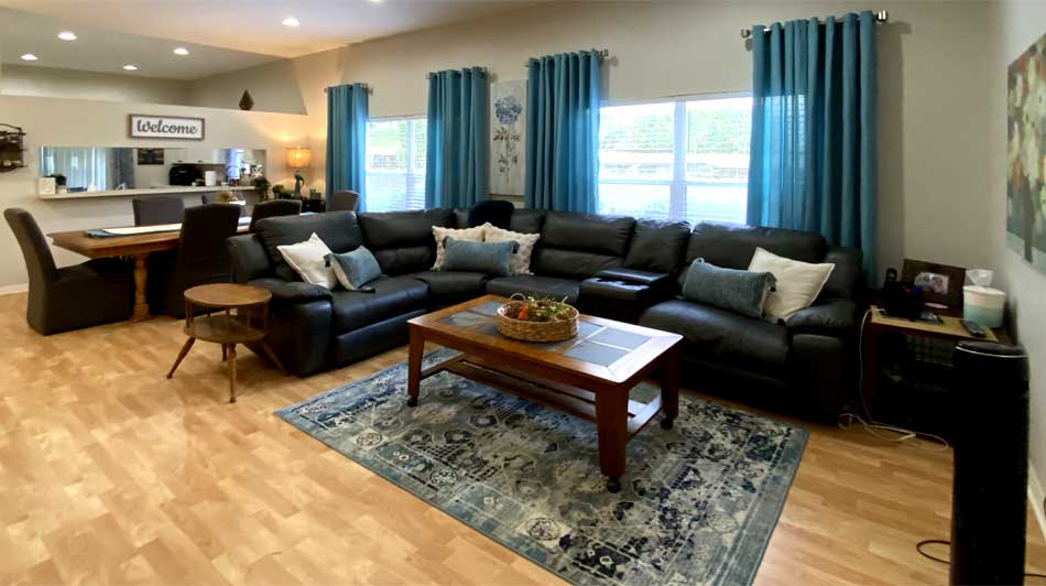 After, quick fix, bigger and pulled together, living room makeover,  Home Décor by Ruth Dyer - in the Villages of Florida.