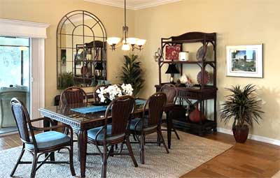After Image of Gardenia model, Dining room, Interior Design - by Ruth Dyer.