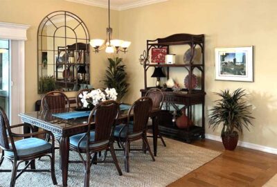 After Image of the Dining room, Interior Design - Home Décor by Ruth Dyer.