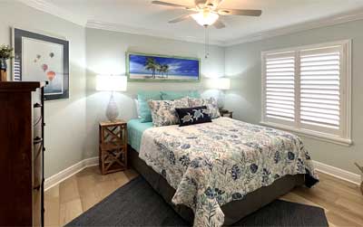 Bright Light and Inviting, Guest room of a Gardenia model, Interior Design - by Ruth Dyer.