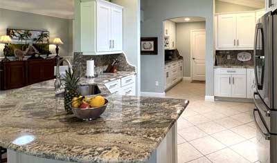 new kitchen with the butlers pantry, Lantana model, Interior Design - in the Villages of Florida.