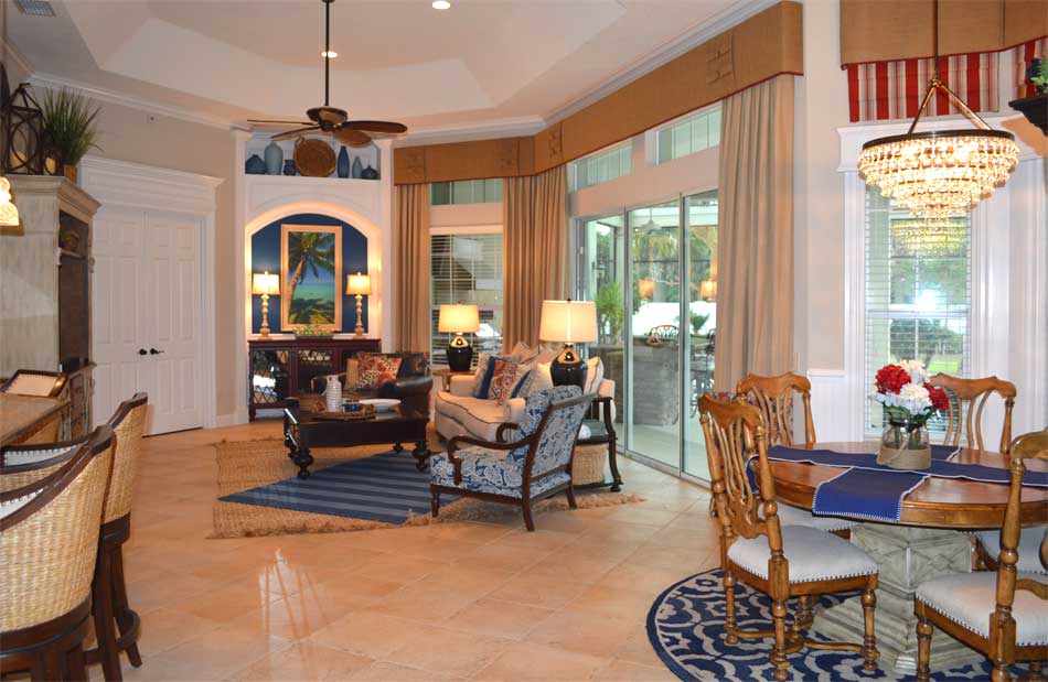 The After looks balanced and has color, Home Décor by Ruth Dyer - in the Villages of Florida.