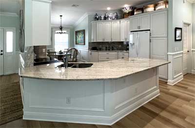 After - Light and Bright, Home Décor by Ruth Dyer - in the Villages of Florida. Kitchen, Gardenia model 