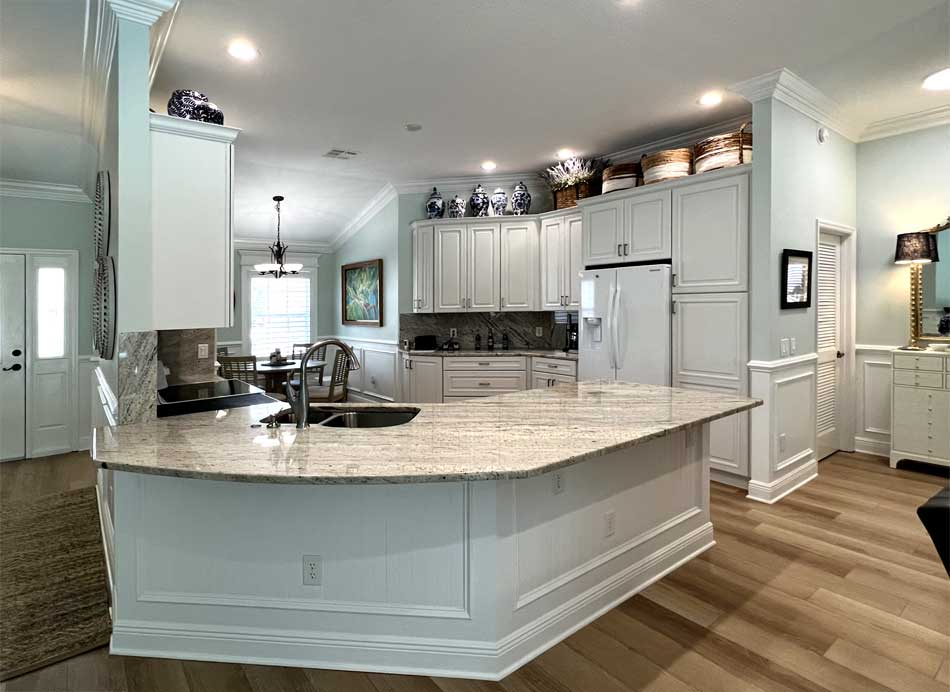 This is the After, Light and Bright, Kitchen, Gardenia model.