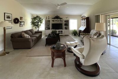 traditional room before, transitional style, living room of Gardenia model, Home Décor by Ruth Dyer - in the Villages of Florida.