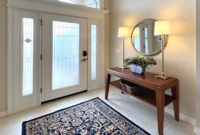 Lantana Foyer – is beautiful and traditional, Home Décor by Ruth Dyer - in the Villages of Florida.