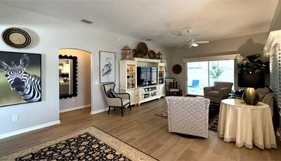 Hand crafted sophistication with cheeky zebra, Home Décor by Ruth Dyer - in the Villages of Florida.