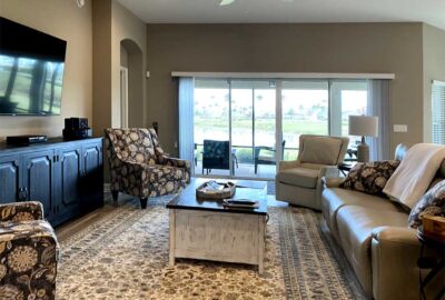 Before is very bland, Home Décor by Ruth Dyer - in the Villages of Florida.