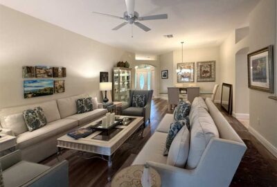 Before, looks so full of furniture, Iris living room, Interior Design - in the Villages of Florida.
