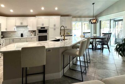 highly functional Kitchen, instant pool access, Interior Design - Home Décor by Ruth Dyer.