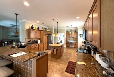 Before of the Bridgeport Model kitchen. Bridgeport Model kitchen, Interior Design - in the Villages of Florida.