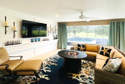 After of the seating area, Home Décor by Ruth Dyer - in the Villages of Florida.
