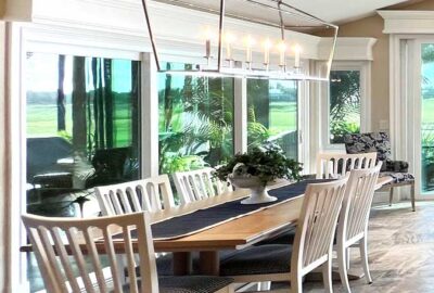 Lighting Illuminated, Open Chandelier, big statement but still looks light. Open Chandelier, Home Décor by Ruth Dyer - in the Villages of Florida.